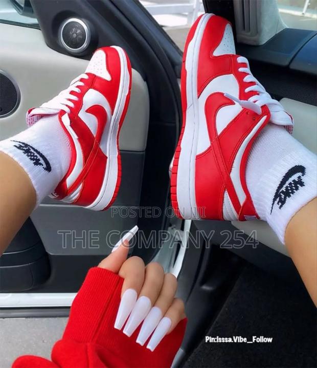 Quality Leathe Nike Dunk Low Retro Jym Red Sneakers Shoes - main view