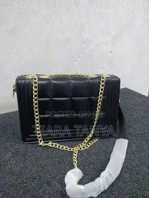 Black Sling Leather Bag
