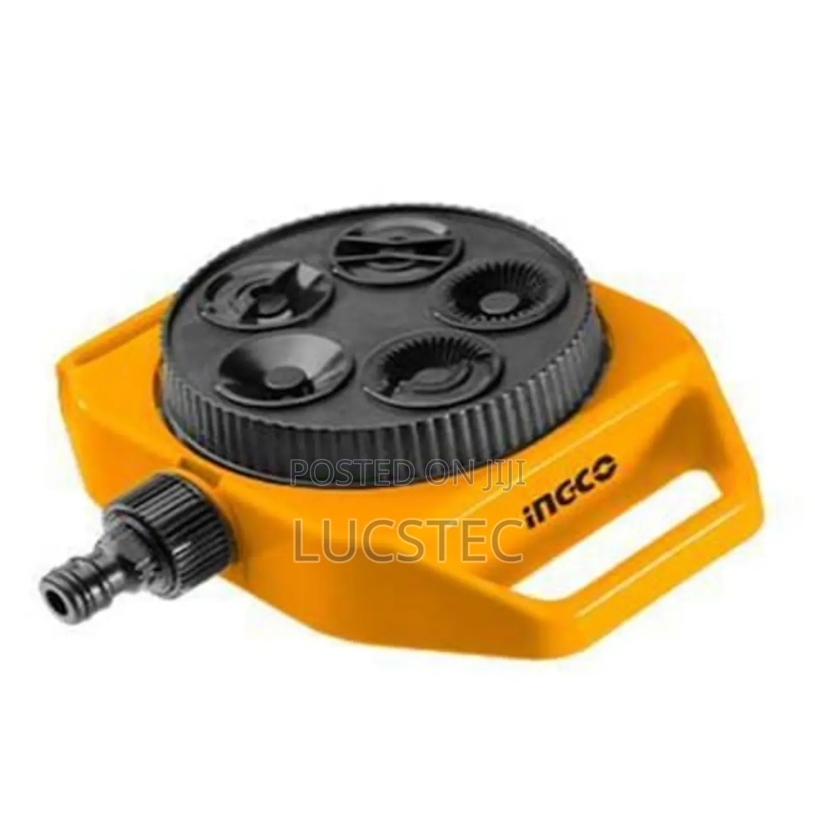 Ingco 5-in-1 Plastic Turret Sprinkler, Model Hps33061.