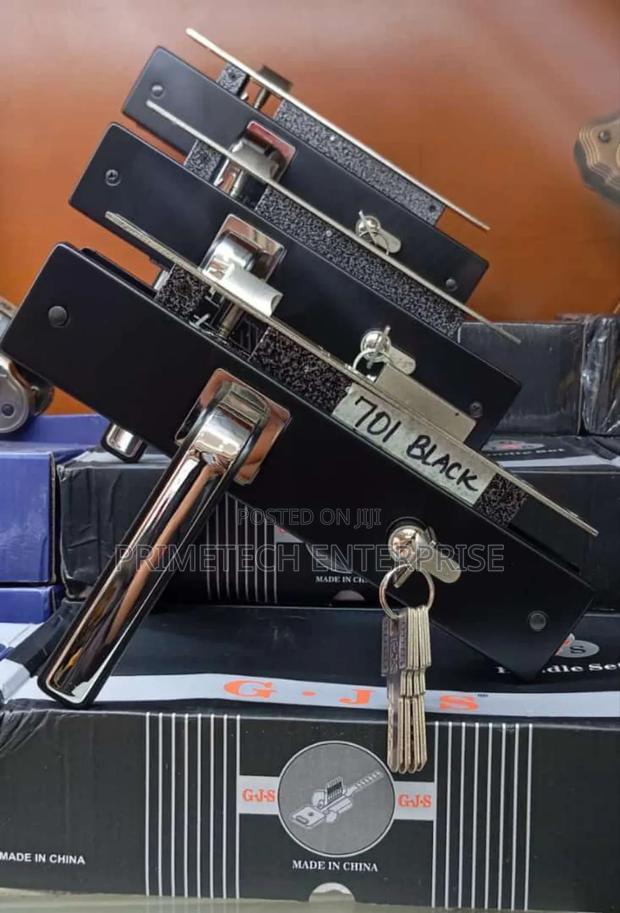 GJS -Large Door Lock-Black - main view