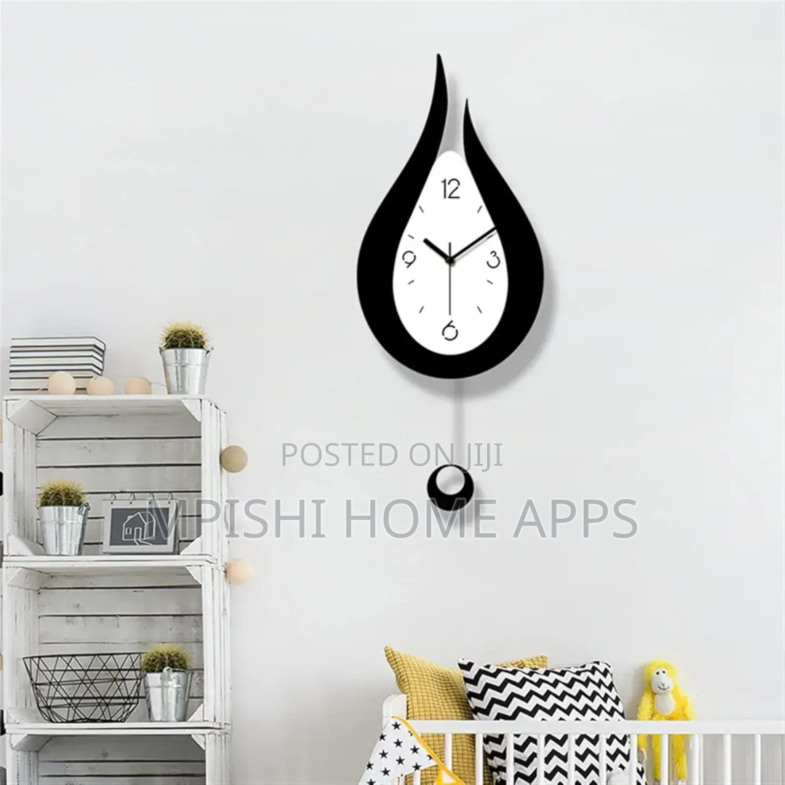 U-Shaped Wall Clock