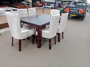 White Stunning 6 Seater Dining Set