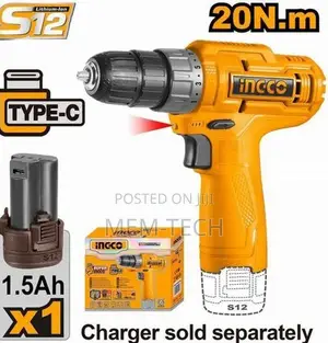 Ingco Powerful Cordless Drill 20v Cdli12428