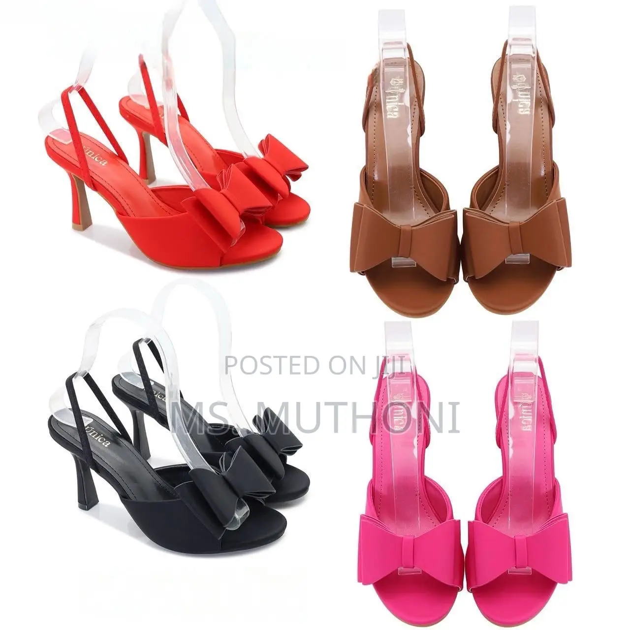Quality Ladies Bow Peeptoe Heels* Sizes: 36 37 38 39 40 41