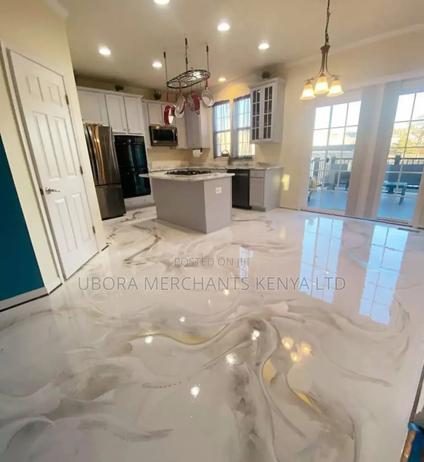 Metallic Epoxy Floor for Kitchen
