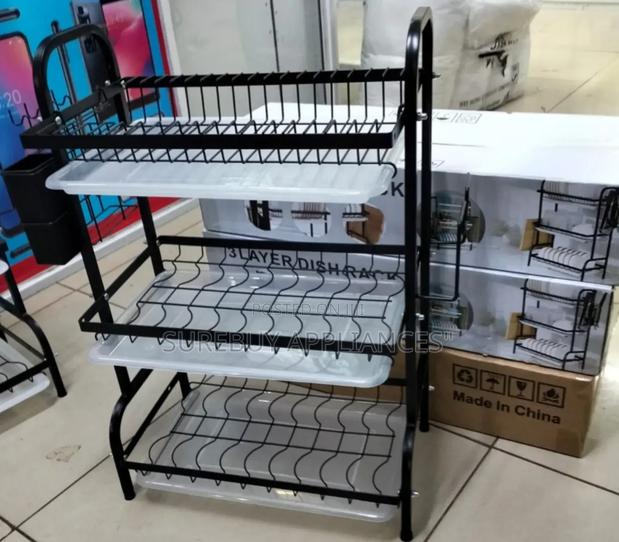 Heavy Duty Advanced 3 Layer Dishrack Black - main view
