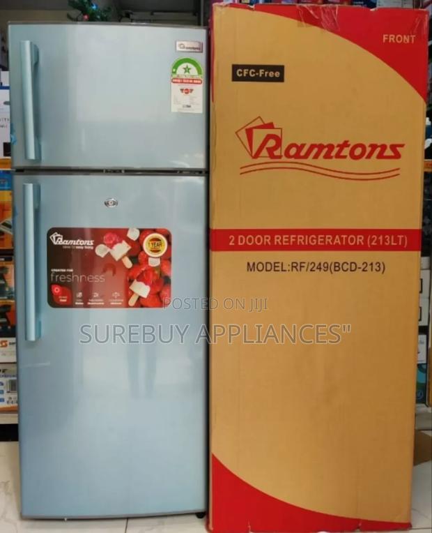 Ramtons 213 Litres 2 Door Direct Cool Fridge, Blue Rf/249  - main view