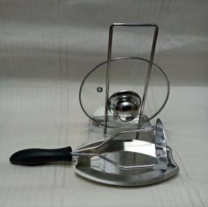 Stainless Steel Serving Spoon and Pot Lid Rest - thumbnail 2