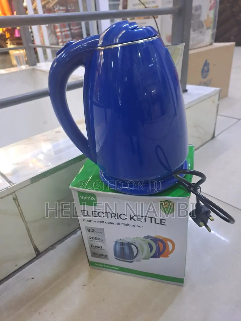 Syinix Cordless Electric Water Kettle- 2.2litres Capacity