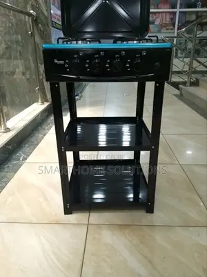 Ramtons 4-Burner Gas Cooker With Utility Shelves