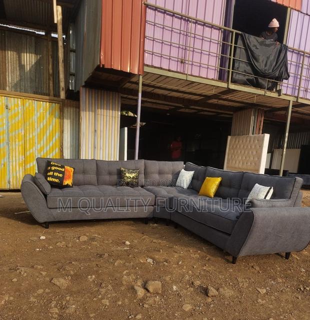 Gray 8 Seater Modern Corner Sofa