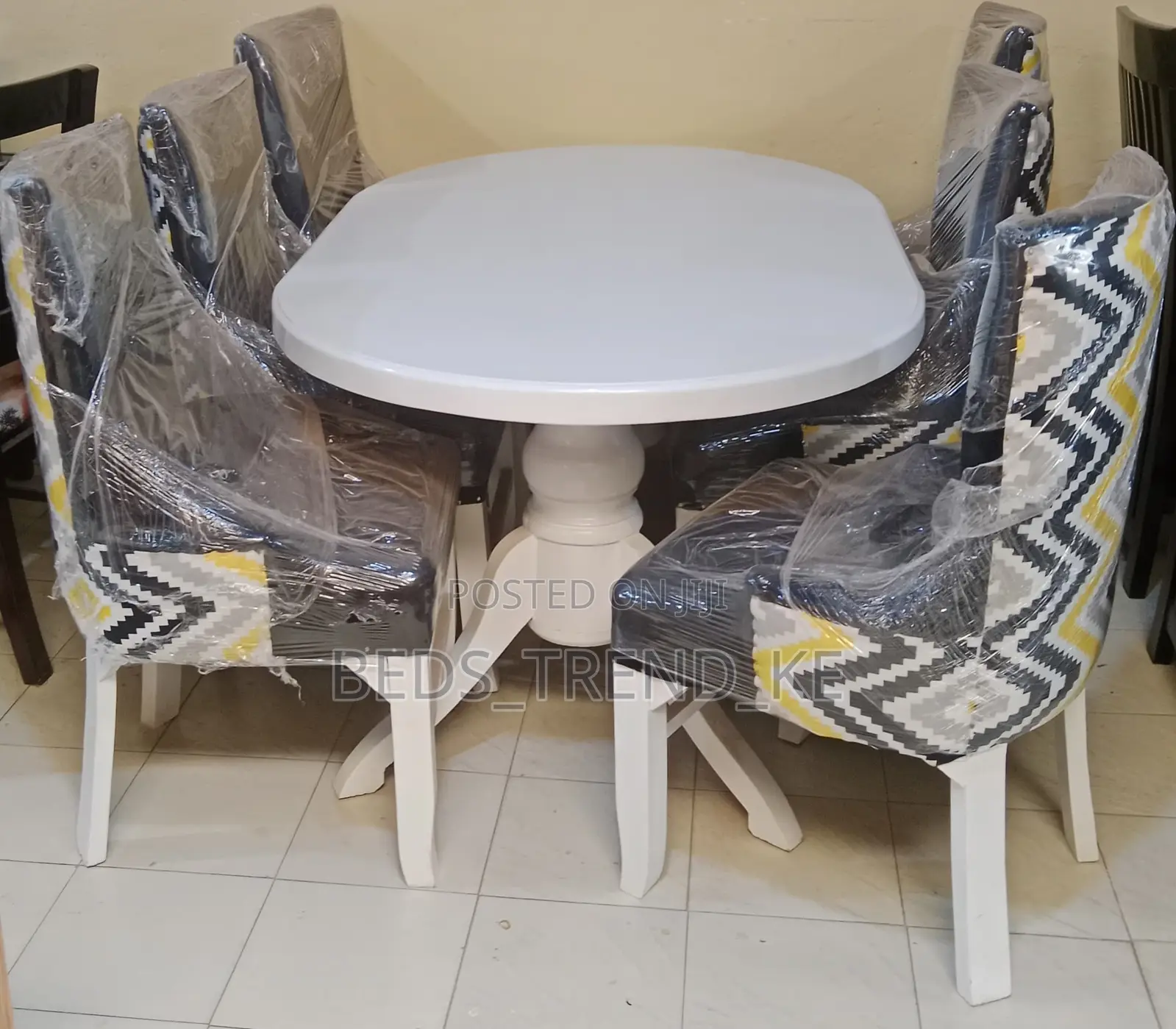 Vintage-Inspired 6 Seater Dining Set