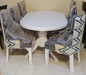 Vintage-Inspired 6 Seater Dining Set