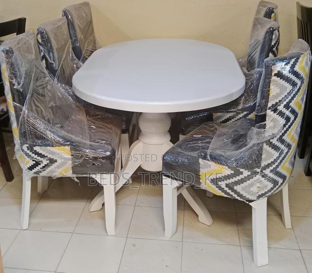 Vintage-Inspired 6 Seater Dining Set