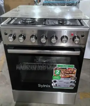 3gas 1electric Plate, Syinix 60by60 Electric Oven Cooker