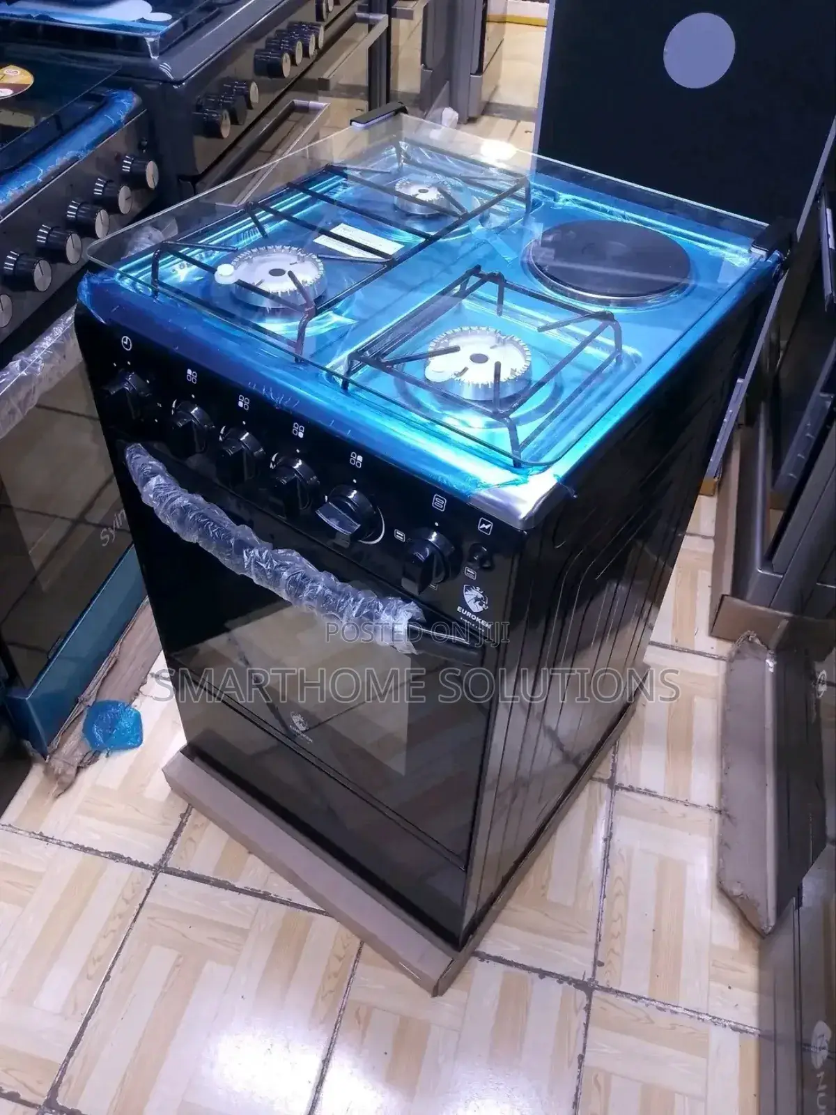 Compact Power: Euroken 3+1 Standing Cooker Elect Oven 50×55