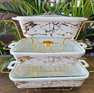 3 Set Ceramic Food Warmers - thumbnail 2