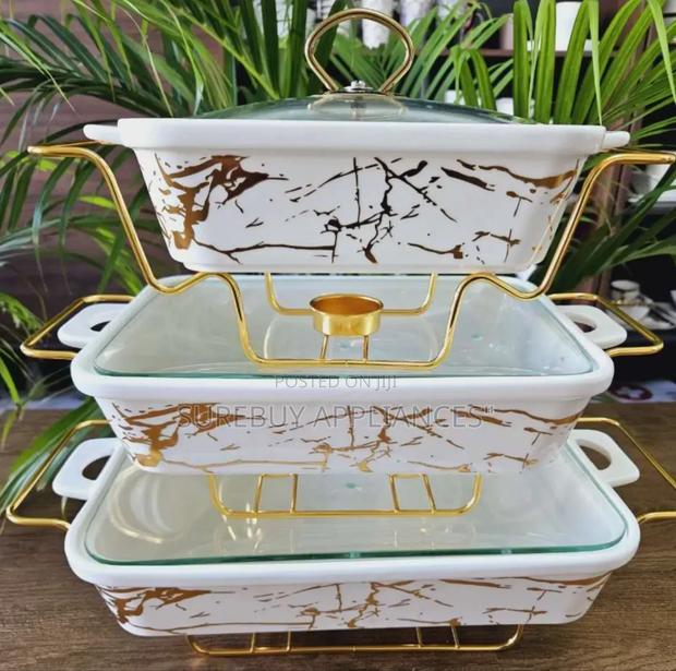 3 Set Ceramic Food Warmers - main view