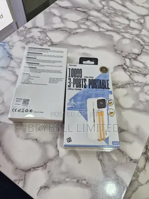 10,000 Mah 3 Ports Tecno Portable Powerbank