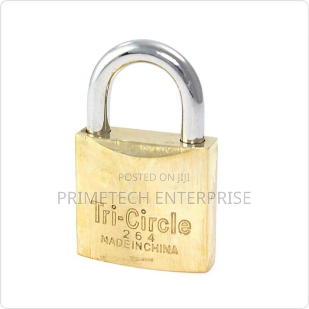 Tri Circle Brass Padlocks-Size 264 - main view