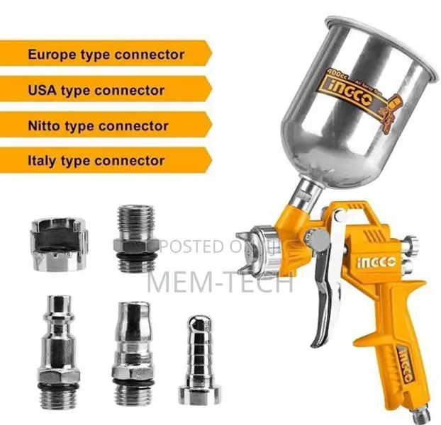 Powerful Ingco Air Spray Gun 400cc