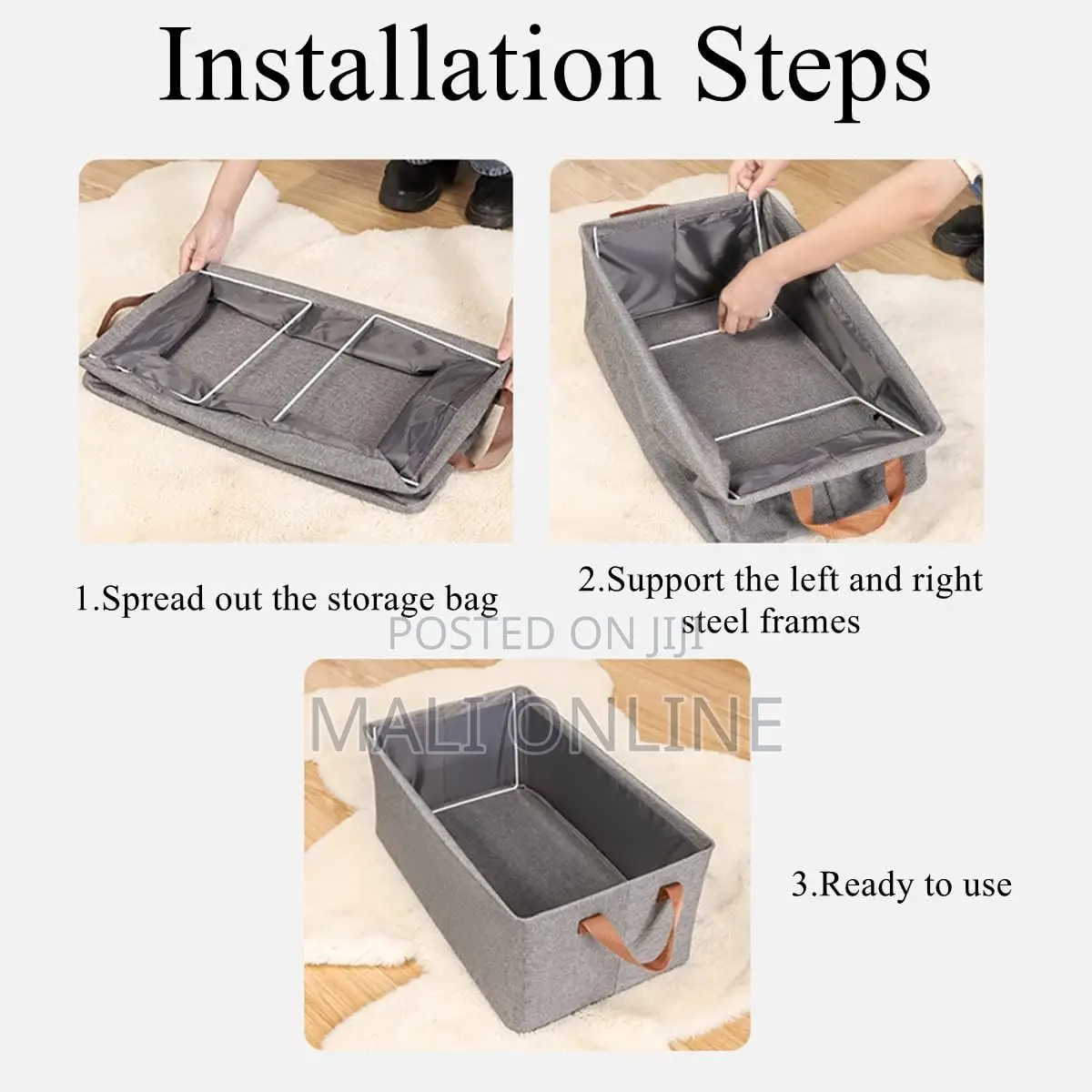 Collapsible Clothes Organizer For Closet Foldable Storagebox
