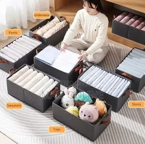 Collapsible Clothes Organizer For Closet Foldable Storagebox