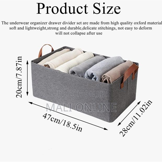 Collapsible Clothes Organizer For Closet Foldable Storagebox - thumbnail 8