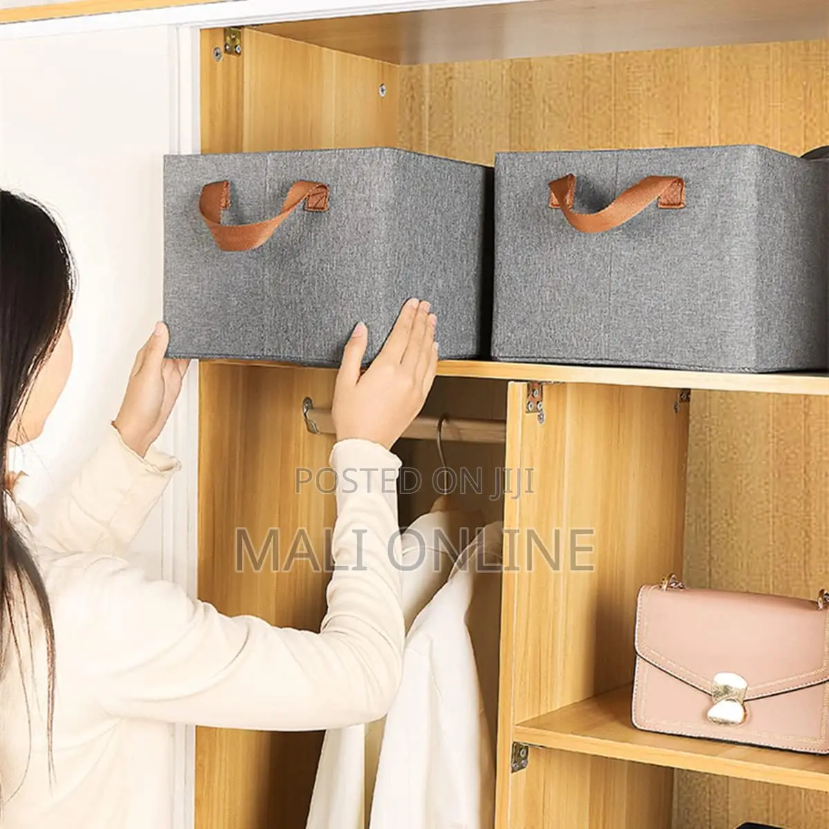 Collapsible Clothes Organizer For Closet Foldable Storagebox