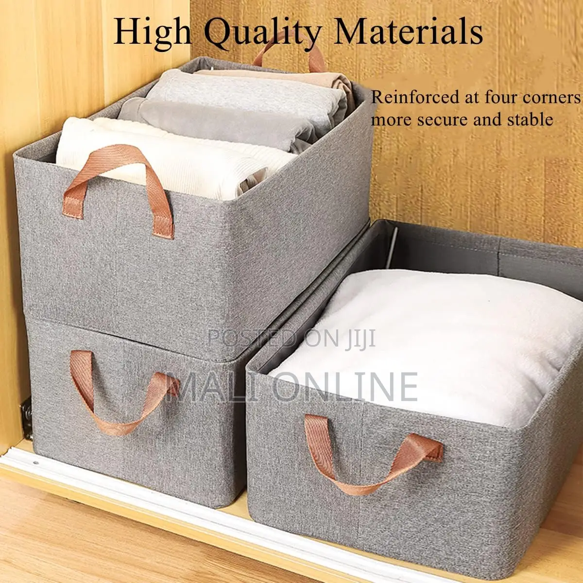 Collapsible Clothes Organizer For Closet Foldable Storagebox