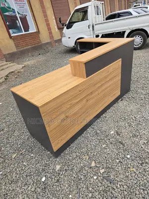 Sleek Office Reception Desk