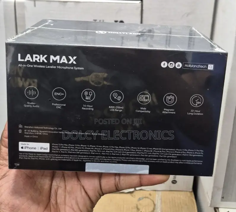 Hollyland Lark Max Wireless Lavaliere Microphone