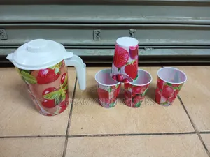 Plastic Jug and 4pc Plastic Tumblers