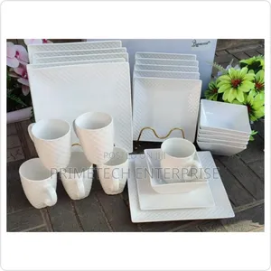 24pcs , Square Dinner Set, Dinner Set