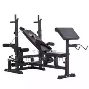 Compact Crystal Gym Bench – Full Body Use