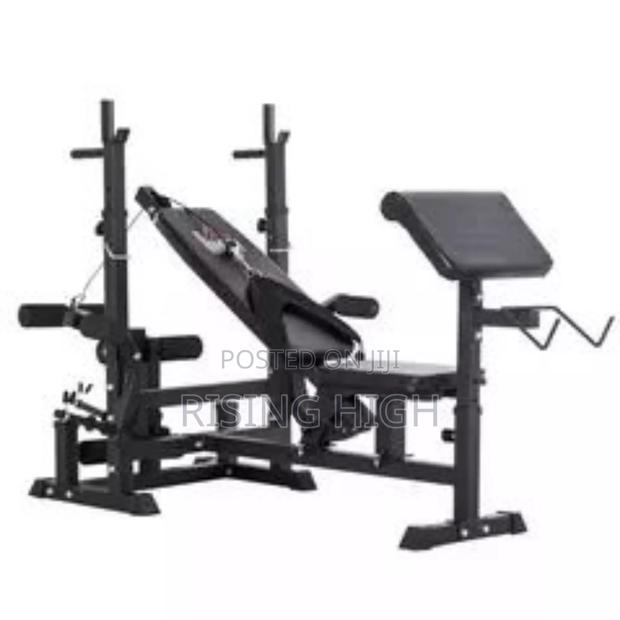 Compact Crystal Gym Bench – Full Body Use