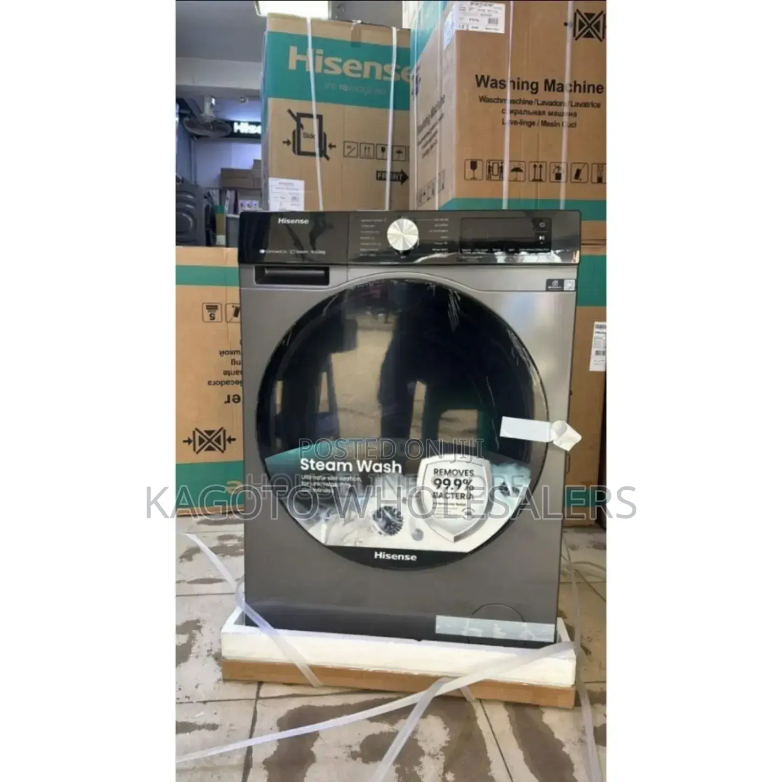 Silver Font Load Washing Machines10kgs at Hisense Wash and Dry