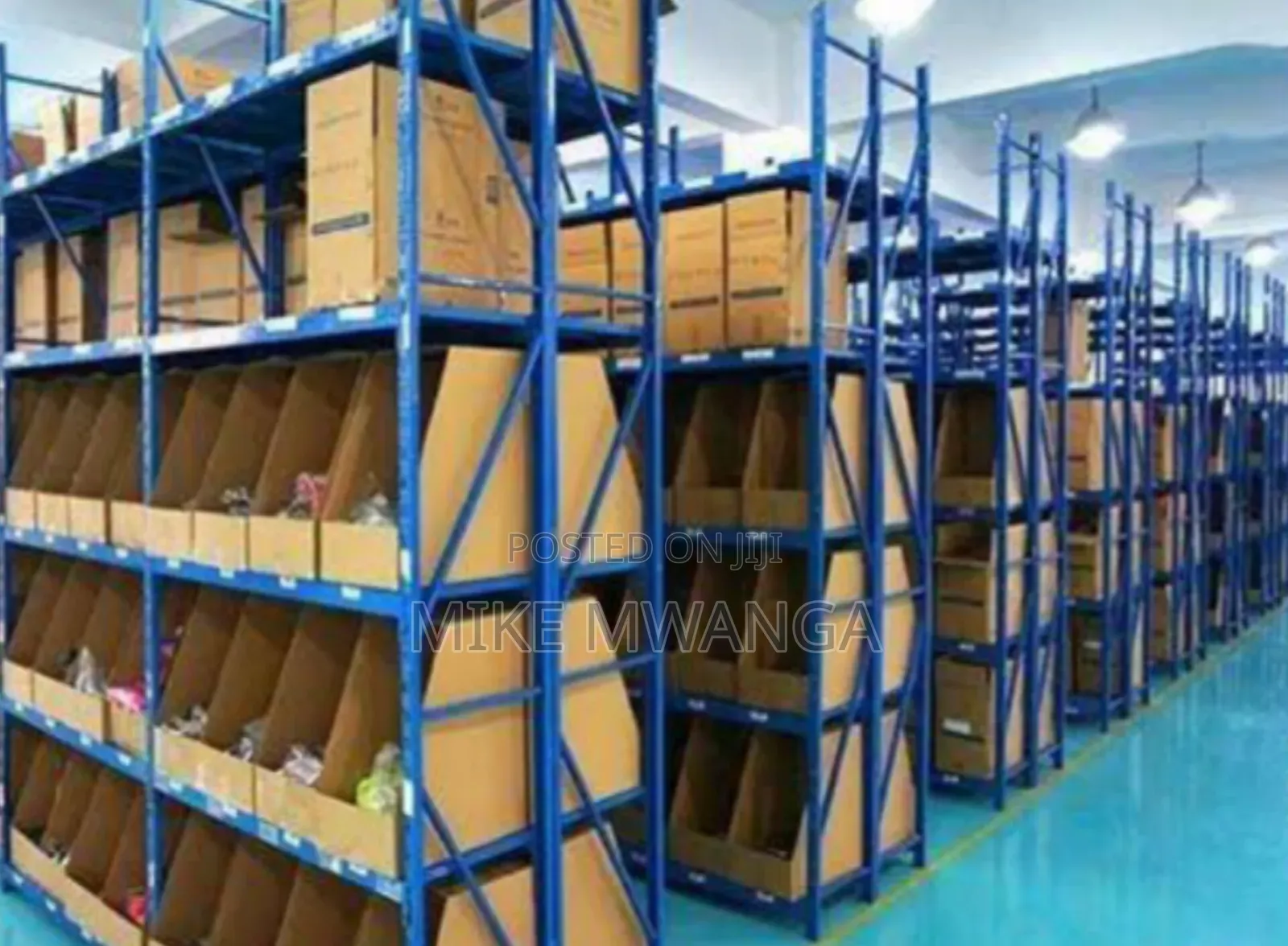 Blue Racking Shelves