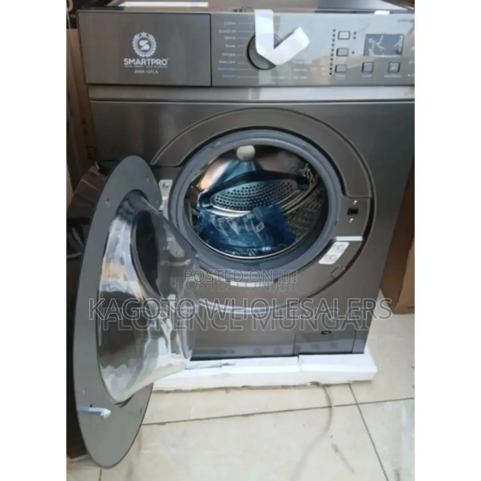 Gray- Smart Pro 10kgs Front Load Washing Machine