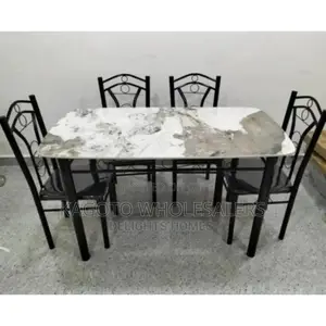 White Marble 6sitter Dinning Table
