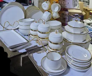 38 PCS Ceramic Imperial Gremany Fashion Design Dinner Set