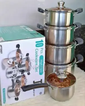 Jp 10-Piece Stainless Steel Cookware Set