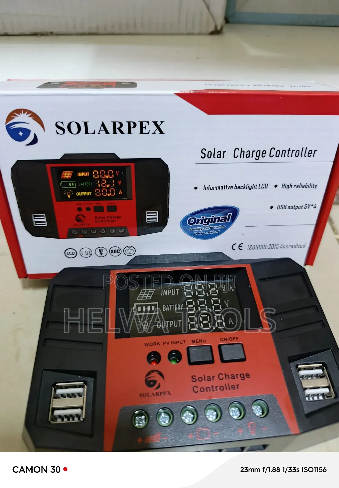 Solar Charge Controller, 20a