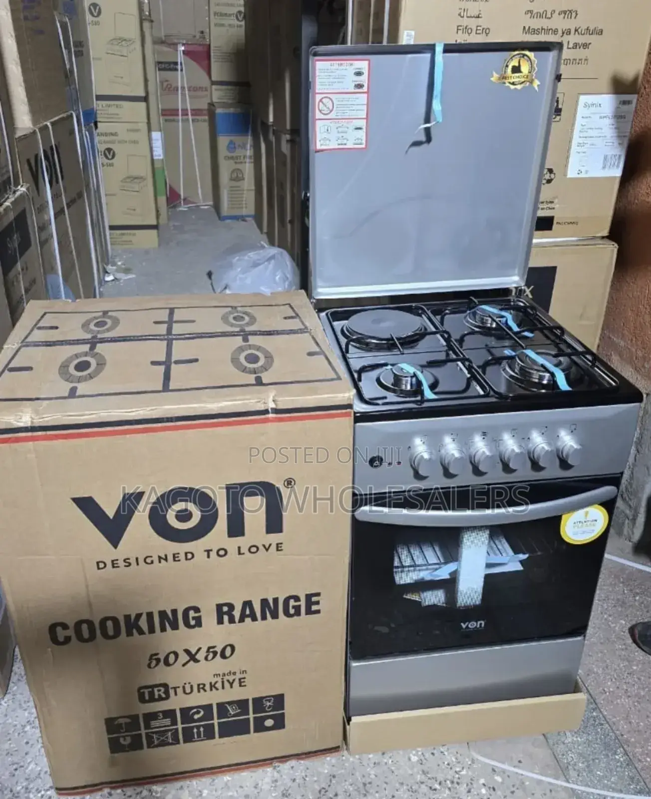 Von 50 by 55 Standing Cooker 3+1