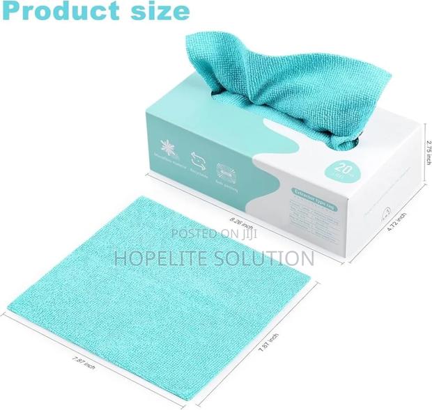 20pc Pack of Multifunctional Microfibre Wiping Towels - thumbnail 2