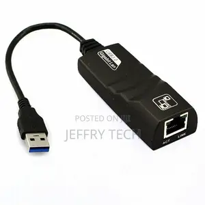 Usb to Rj45 Hub - Black