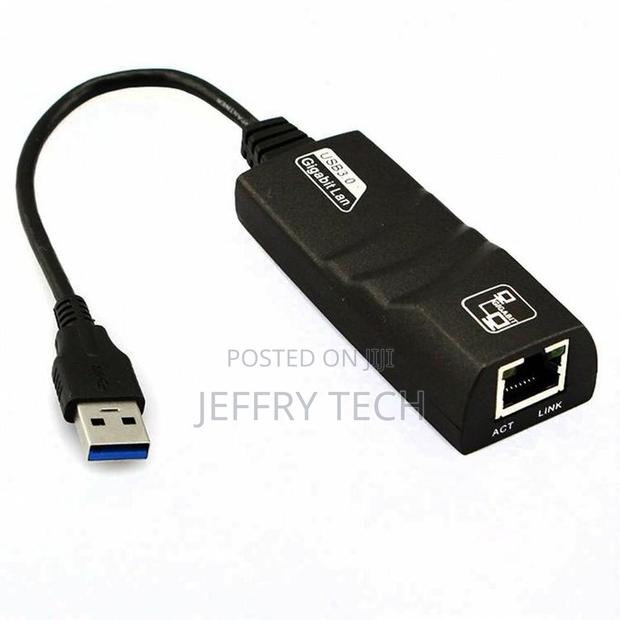Usb to Rj45 Hub - Black - main view