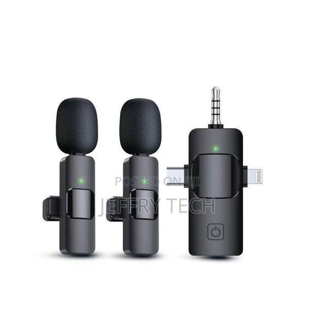 Double Wireless Lavalier Lapel Microphone Type-C Andr - main view