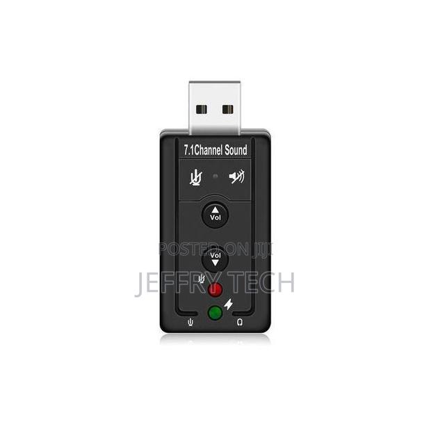Usb 2.0 External Sound Card Audio Mini Adapter With Button