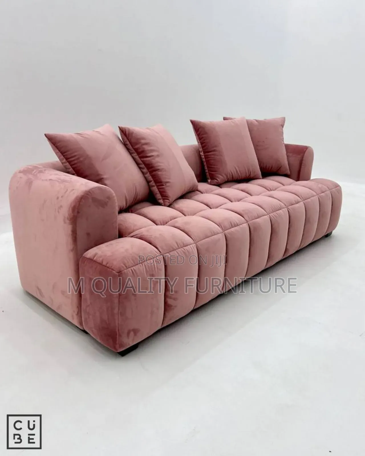 3 Seater Pink Bubble Sofas